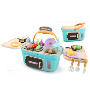 Educational pretend play cooking plastic electric kitchen toy